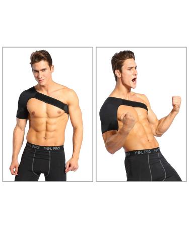 Compression Recovery Support Right Shoulder Brace | Arm Injury Prevention Stabilizer Sleeve for Rotator Cuff Pain Relief | Sports Protective Gear - Buy Online on GoSupps.com