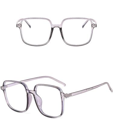 KDOQ PC Frame Oversize Anti Blue Light Glasses for Men & Women - Clear Lens Unisex Eyewear for Eye Protection - Buy Online on GoSupps.com