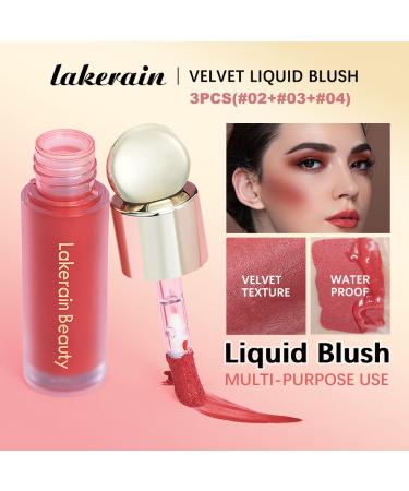 3-Piece Soft Liquid Blush Set for Long-Lasting Natural Skin Tint - Moisturizing Cheek Stick with Matte Finish (Happy, Hope, Love) - Buy Online on GoSupps.com