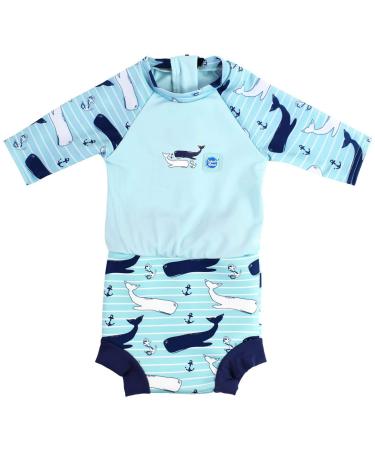 Splash About Happy Nappy Sunsuit Vintage Moby 6-14 Months