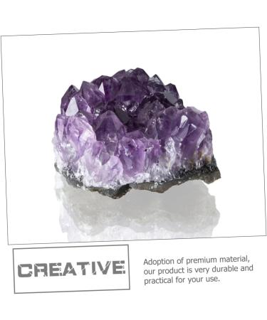 FOMIYES 3pcs Natural Crystal Cluster Crystal Cluster Adornment Purple Decor Artwork Unique Natural Minerals - Buy Online on GoSupps.com