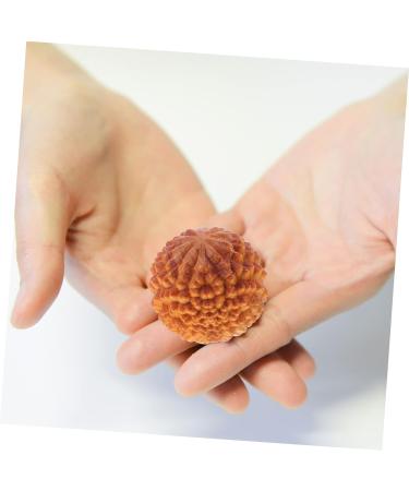 Healeved Massage Tools - 2 Piece Yellow Wooden Hand Exercise Balls | Baoding Mini Fitness Massage Spheres for Health & Relaxation - Buy Online on GoSupps.com