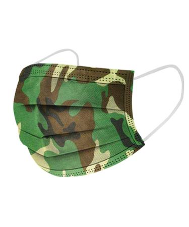 50Pcs 3-Ply Disposable Activated Carbon Face M sk with Elastic Earloop Bandanas for Adults unisex