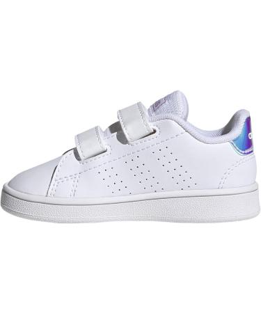 Adidas Kids Advantage Cf I Sneaker - Child 2 UK - Ftw Bla Plamet - Buy Online on GoSupps.com