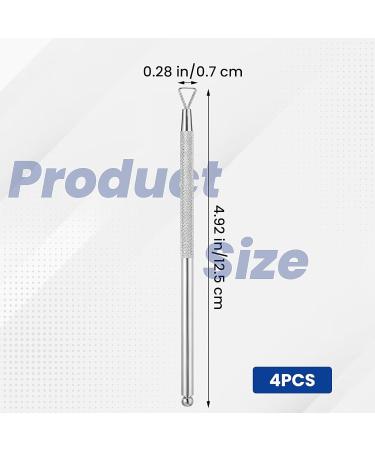 Sibba Lottery Scratcher Ticket Set - 4 Metal Label Scrapers & Cuticle Pushers | Reusable Nail Tools for Gel Polish Removal & Massaging  - Buy Online on GoSupps.com