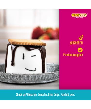 Decocino Black Sugar Script Food Color Tube - Perfect for Labeling Fondant Glazes & Cake Decorations - International Shipping Available - Buy Online on GoSupps.com