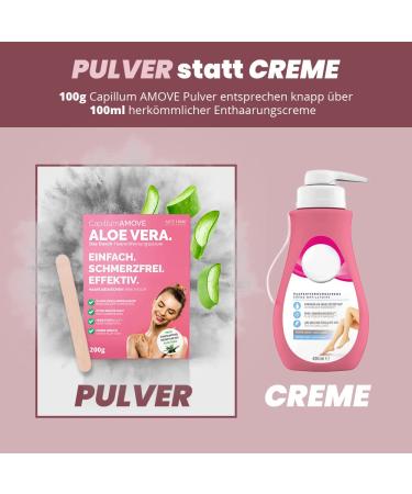 100g Aloe Vera Hair Removal Powder for Men & Women - Painless Depilatory Cream for Body & Intimate Areas - International Shipping Available - Buy Online on GoSupps.com