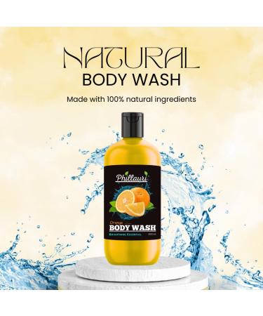 Shop Orange Body Wash - Moisturizing Shower Gel for Men & Women | Skin Clearing Formula | 200 ml - Buy Online on GoSupps.com