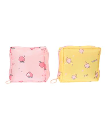 Plafope 2 pieces women bandage bags menstrual tapes bag outdoor ladies bandage bags women bands holder adorable menstrual tapes bag tampon inserts