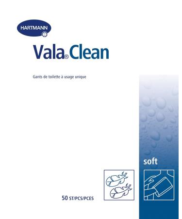 Hartmann Valaclean Soft Disposable Wash Gloves - Fleece 15x23 cm 50 Pack for Gentle Hygiene - Buy Online on GoSupps.com