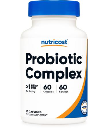 Nutricost Probiotic Complex ( 1 Billion CFU) 60 Capsules - Gluten-Free Non-GMO