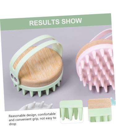 Premium Shampoo Brush & Scalp Massager - 8.4x8x7.4cm Green | Perfect for Body & Hair Care | International Shipping Available - Buy Online on GoSupps.com