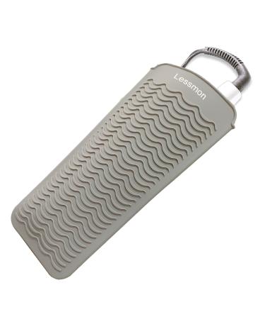 Heat Resistant Silicone Mat Pouch for Curling Irons Hair Straightener Flat Irons and Other Hot Hair Tools Height 28.5cm & Width 14cm Grey - Buy Online on GoSupps.com