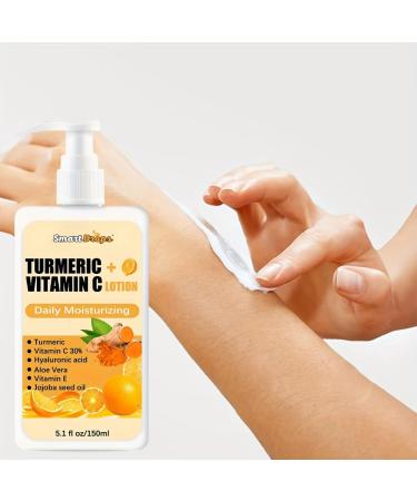 Smartdrops Body Lotion for Moisturization Skin | Refreshing Hydration | Daily Moisturizer Body Lotion For Dry Skin With Goodness of Aloe Vera Turmeric and Vitamin C - Buy Online on GoSupps.com