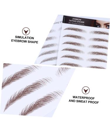 4pcs Eyebrow Stickers Waterproof Eyebrows Eyebrow Grooming Stickers Imitation Eyebrow Tool Modify 4d - Buy Online on GoSupps.com
