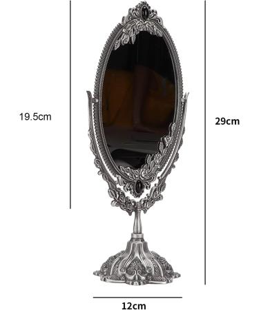 DADEA Vintage Makeup Mirror Vintage Vanity Mirror Double Sided Mirror Makeup Mirror Vintage Twosided Zinc Alloy Durable Hand Mirror for Home Bathroom Bedroom Dressing Table(Small) - Buy Online on GoSupps.com