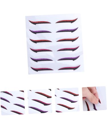 Beatifufu 12 Pairs Glitter Eyeliner Eyelid Transfer Tape Instant Eye Lift Decal Double Stickers Tool - Buy Online on GoSupps.com