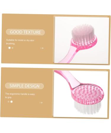 Healifty 4 Pcs Facial Cleansing Brush Set - Soft Hair Manual Horn Brush with Long Handle for Gentle Massage (Random Color) - Perfect for All Skin Types - Buy Online on GoSupps.com