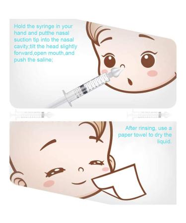 CNXUS Baby Nasal Lugs - 4PC Silicone Nasal Sucker & Nasal Rinse Set for Infants | 10ml Nose Rinsing & Hygiene Solution - Buy Online on GoSupps.com