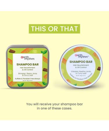 Shikakai Shampoo Bar for Hairfall - Natural Ingredients Sulphate & Paraben Free 80 gm in Tin | For Men & Women - Buy Online on GoSupps.com