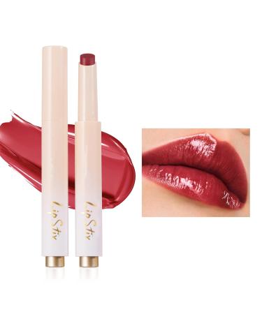 Scnvsi Pressed Lipstick Moisturizing Lip Gloss Long Lasting Lipstick Smooth Tints Makeup Supplies for Travel Party Daily