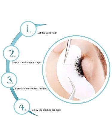 Brrnoo Eyelash Extension Pads - 100 pcs Lint-Free Gel Eye Pads for Lash Extensions | Durable Comfortable & Essential for Professionals - Buy Online on GoSupps.com