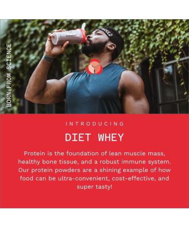PhD Nutrition Diet Whey Low Calorie Protein Powder - Milk Chocolate Flavor | High Protein, Low Carb Lean Matrix | 32 Servings - 800g - Buy Online on GoSupps.com