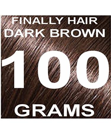 Finally Hair Building Fiber Refill 100 Grams Dark Brown Hair Loss Concealer by Finally Hair (Dark Brown w/touch of red) *** SEE PICTURES - We have 2 different dark brown shades ***
