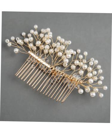 DOITOOL Bridal Hair Comb Rhinestone Bridal Crystal Hair Comb Gold Wedding Clip Side Hair Combs Wedding Flower Hair Comb Leaf Hair Pin Hair Accessories European and American Bride - Buy Online on GoSupps.com