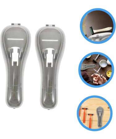 COOPHYA Razor Storage Box Set - Durable Anti-Rust Protective Cover for Manual Razors | 2-Pack Plastic Case - Buy Online on GoSupps.com
