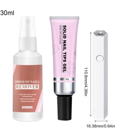  Teksome Soft gel nail glue gel nail glue - Nail extension glue | Strong acrylic nail glue gel fast-drying strong adhesive with remover and - Buy Online on GoSupps.com