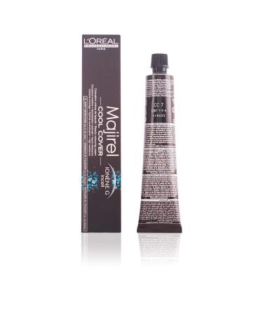 L'Oréal Professionnel, Majirel 7 Blond, Permanent Hair Color, Beauty Cream, Covers up to 100% of White Hair & Provides Shine and Intense Color, 50 ml