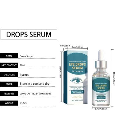 Eye Drops 30ml Dry Eye Comfort Drops with Gentle Formula Redness Comfort Solution for Eyes Fast Acting Moisture Soothing Feature Health Tool Handy Accessory for Kids Adults Seniors Travel Home - Buy Online on GoSupps.com