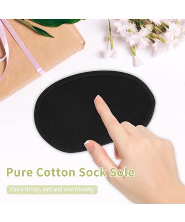 Shop Honeycomb Fabric Forefoot Pads - Women's No Show Metatarsal Socks for Pain Relief & Comfort | Invisible Ball of Foot Cushions in Black & Beige - Buy Online on GoSupps.com
