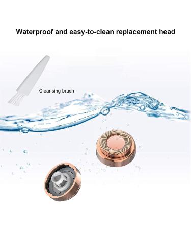 6 PCS Rose Gold Facial Hair Remover Replacement Heads for Women - Compatible with Finishing Touch Flawless Tool - 18K Gold Plated Blades - Includes Cleaning Brush - 2pcs - Buy Online on GoSupps.com