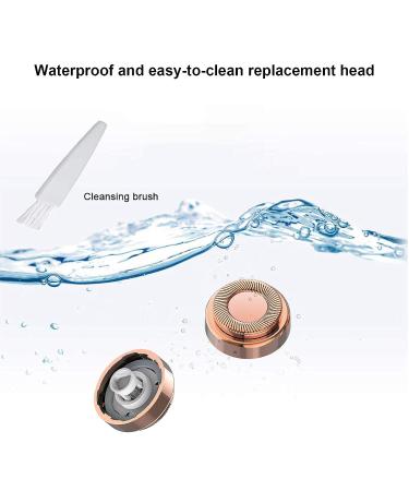 Finishing Touch Flawless Facial Hair Removal Tool Replacement Heads - 4PCS Shaver Head + Velvet Bag & Brush - Compatible for Women - Buy Online on GoSupps.com