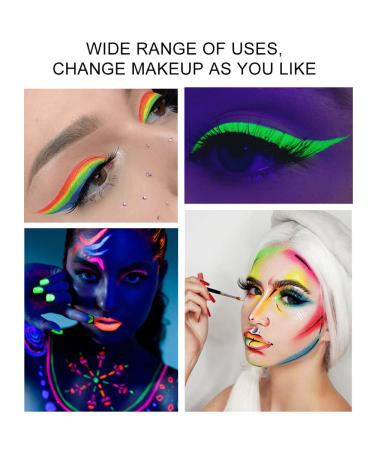 Yeweian 8-Color Water Activated Eyeliner Palette - Neon Face Paint & UV Glow Makeup Kit - Buy Online on GoSupps.com