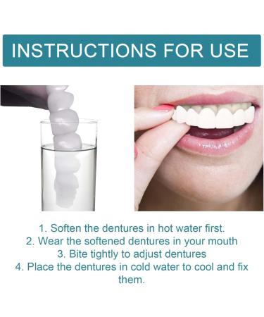 Adjustable Snap On Dentures Temporary Veneers Kit for Women and Men Tooth Replacement Kit Nature and Comfortable (1 Count (Pack of 1) - Buy Online on GoSupps.com