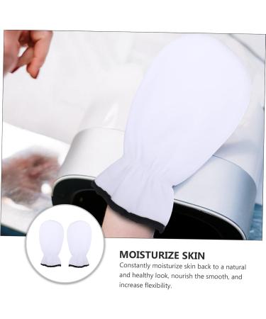 POPETPOP 2 Pairs Exfoliating Hand Mask Dry Hands Gloves Dry Hands Lotion Black Cotton Gloves Women Exfoliate Glove Hands Moisturizing Gloves Exfoliating Mitts Spa Polyester White Care Miss - Buy Online on GoSupps.com