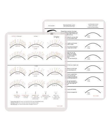 Beginner & Wispy Eye Shape Lash Map Charts Bundle - Buy Online on GoSupps.com