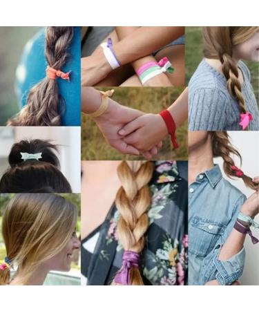 100pcs Colorful Elastic Hair Ties - No Crease Ponytail Holders for Women & Girls - Buy Online on GoSupps.com