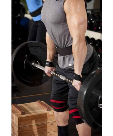 Red Line 78-Inch Knee Wraps for Weightlifting - Black (Pair) - Buy Online on GoSupps.com