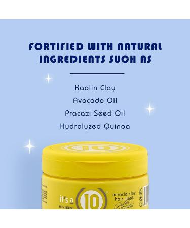 It's a 10 Haircare Miracle Clay Mask for Blondes - 8 fl. oz - Buy Online on GoSupps.com