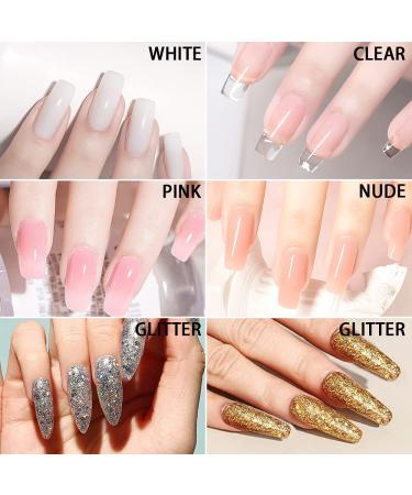 Buy Lofuanna Poly Gel 15ml - Fast-Building Acrylic Nail Extension Gel | UV LED Soak Off | Thickening Builder Gel in Nude - Buy Online on GoSupps.com