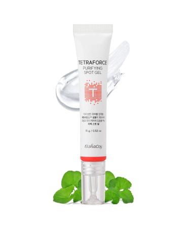ELISHACOY TETRAFORCE Purifying Spot Gel 15g (0.5 fl.oz) - Sebum Control & Pore Care Serum for Oily Acne Prone Skin Redness Relief for Irritated Skin Tea Tree & Centella Asiatica Contained