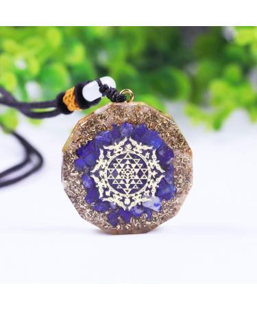 Lapis Lazuli Orgone Pendant For Men And Women Reiki Balancing Orgonite Energy Necklace Meditation Jewelry - Buy Online on GoSupps.com