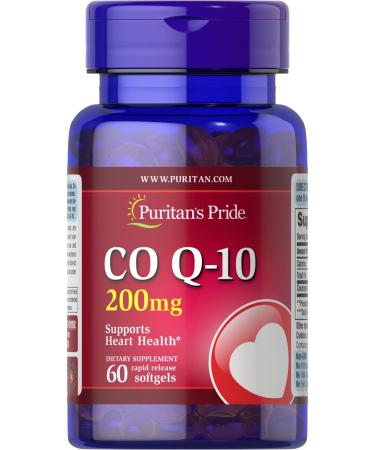 Puritan's Pride Q Sorb Coq-10 200 Mg 1 Bottle 60 Softgels