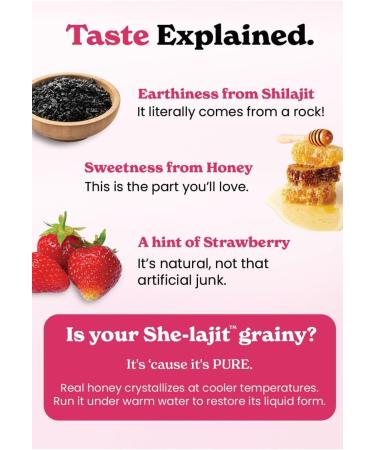 BetterAlt SHE-Lajit Strawberry Honeysticks|Shilajit for Women with Shatavari & Saffron for hormonal Balance & Energy Boost|Tasty Shilajit Honeysticks with Goodness of Pure Himalayan Shilajit|30 Sticks She-Lajit Honeysticks - Buy Online on GoSupps.com