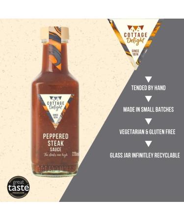 Cottage Delight Peppered Steak Sauce 220ml - Premium Gourmet Condiment - Buy Online on GoSupps.com