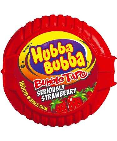 (12 Pack of) Hubba Bubba Strawberry Tape Packet - Pk Delicious And Tasty